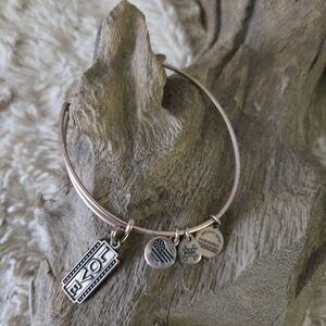 Alex and Ani Love Rose Gold Charm Bracelet
